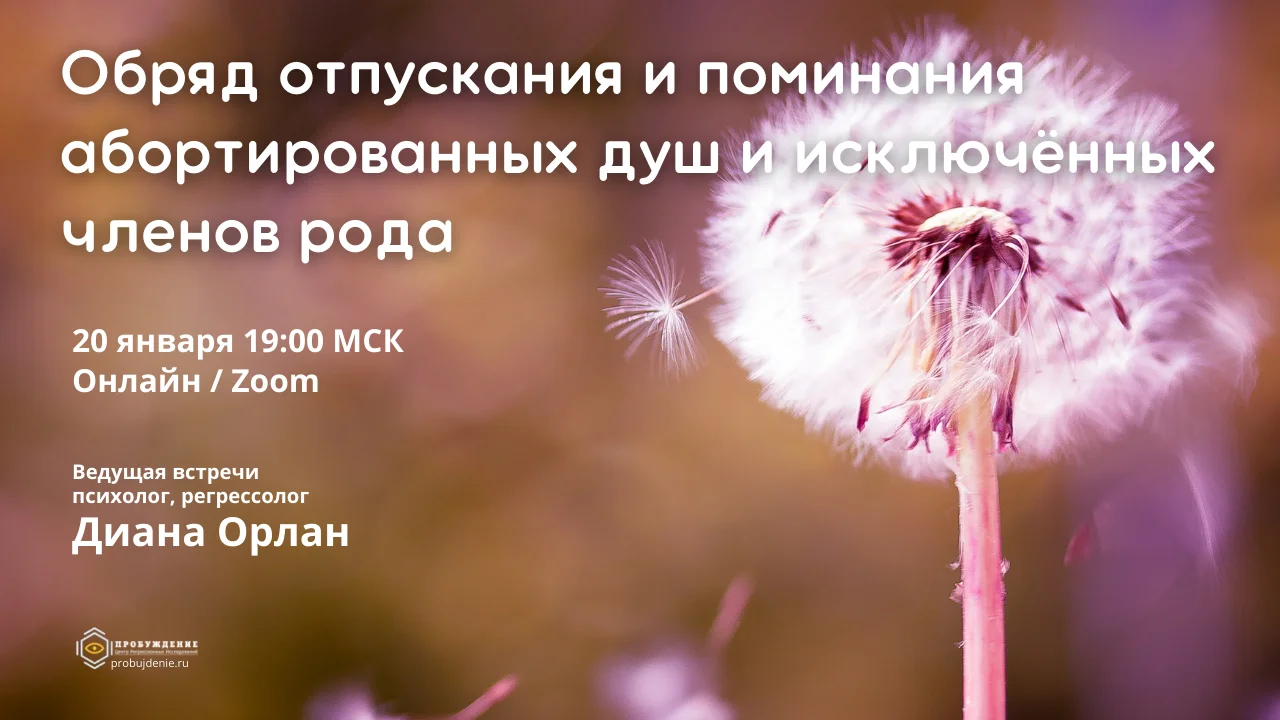 Отпускание нерожденных душ и исключенных из рода / Диана Орлан