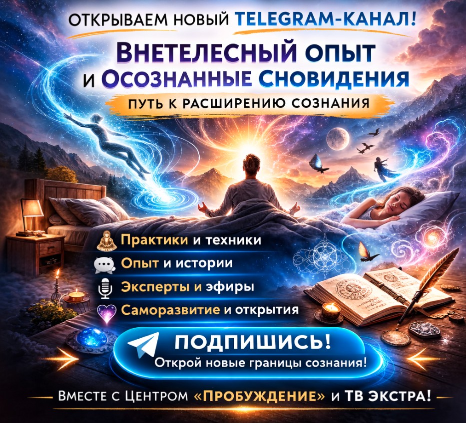 Новый Телеграм-канал о Внетелесном опыте и Осознанных сновидениях